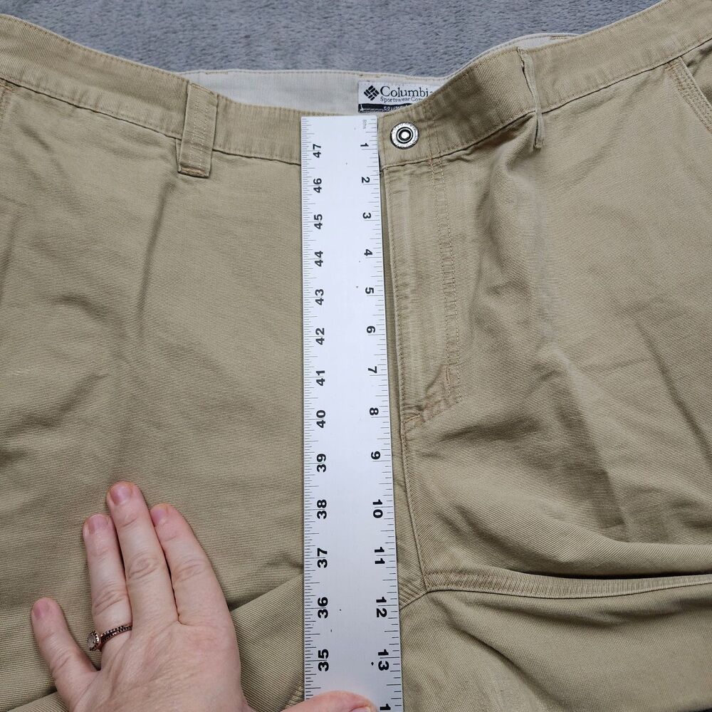 Columbia ROC Mens 40 Beige Pants 100% Cotton Outdoor Hiking Utility Casual Wear - Picture 8 of 10